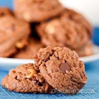 Chocolate Peanut Butter Cup Cookies
