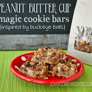 Peanut Butter Cup Magic Cookie Bars
