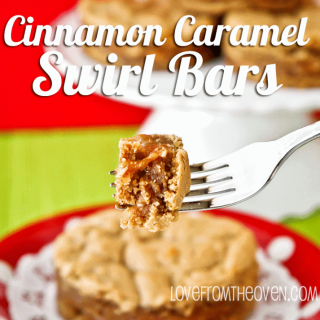Cinnamon Caramel Swirl Bars