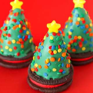 Oreo Truffles Trees And Santa Hats