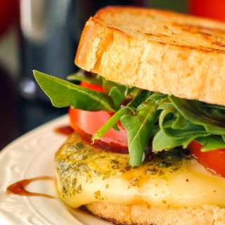 Margherita Grilled Cheese Sandwich