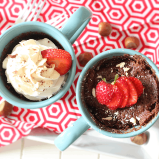 Chocolate Hazelnut Muffin in a Mug