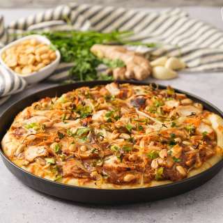 Thai Chicken Pizza {California Pizza Kitchen Copycat}