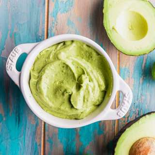 Avocado Lime Crema Recipe with Cilantro