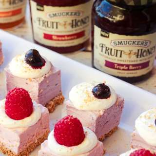 Triple Berry Cheesecake Bites