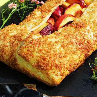 Cheat's Low Fat Peach Galette