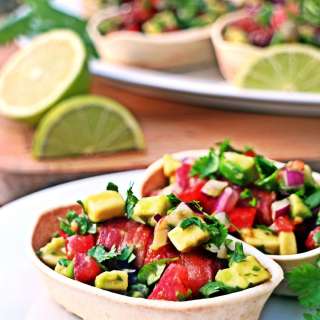 Mexican Hot Dog Tortillas with Refried Beans & Avocado Salsa
