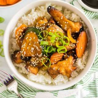 Air Fryer Teriyaki Chicken Bowls