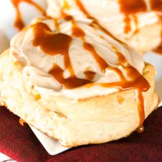 Caramel Apple Cinnamon Rolls