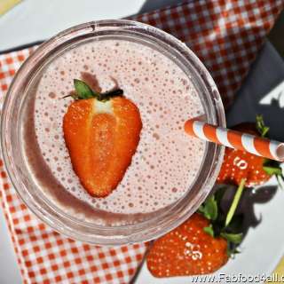 Strawberry and Coconut Milkshake