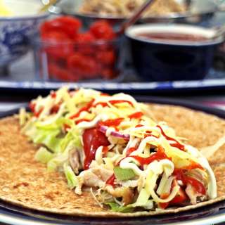 Easy Cheesy Pulled Chicken Wraps - your way! #CheeseRules #LoveCheese