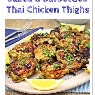 Baked & Barbecued Thai Chicken Thighs
