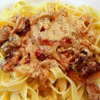 Scrumptious Chipolata Tagliatelle