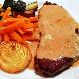 Steak with Whisky Sauce