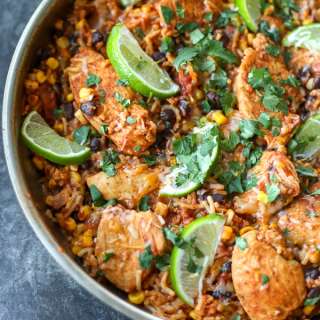 Spanish Chicken and Rice Skillet