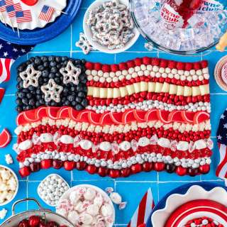 American Flag Snack Board