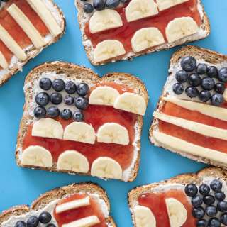 American Flag Toast