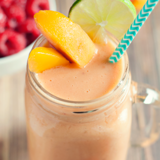 Raspberry Peach Smoothie