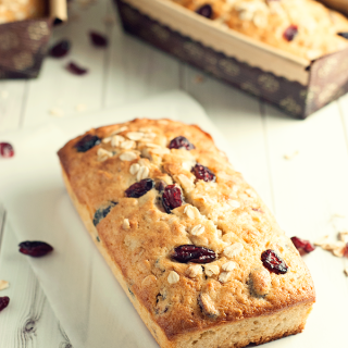 Cranberry & Oat Quick Bread