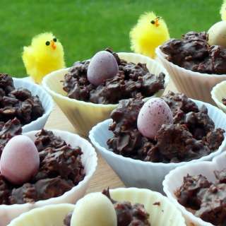 Easter Chocolate Granola Cakes