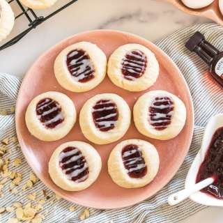 Raspberry Thumbprint Cookies