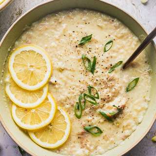 Greek Lemon Chicken Rice Soup