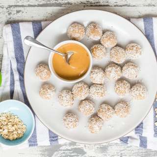 Coconut Peanut Butter Oatmeal Balls
