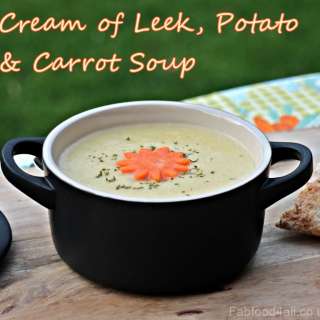 Cream of Leek, Potato & Carrot Soup