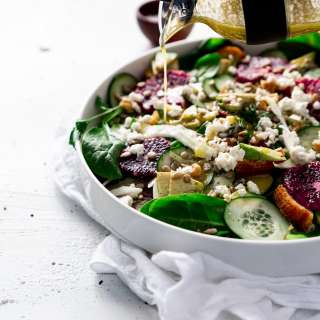 Avocado Toast Salad with Fennel, Blood Orange, and Lemon Dill Vinaigrette