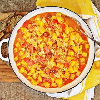 One Pot Butternut Squash and Chorizo Casserole