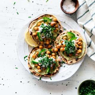 Deconstructed Falafel Pita Tacos