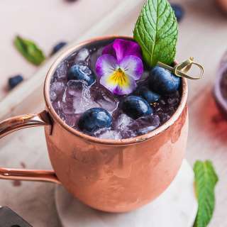 Blueberry Moscow Mule