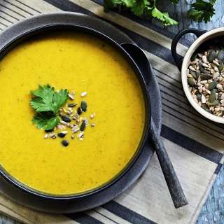 Carrot & Fresh Coriander Soup