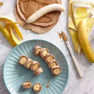 Banana Peanut Butter Roll Ups
