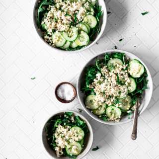 Cucumber Salad Recipe with Lemon Basil Vinaigrette
