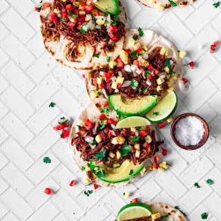Smoky Chipotle Shredded Beef Tacos with Pineapple Pico