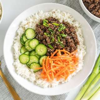Korean Ground Beef Bowl