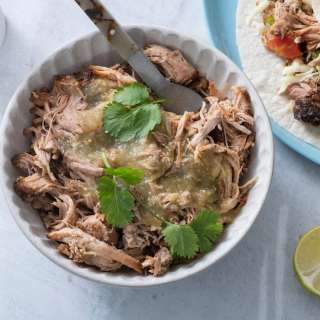 Slow-Cooked Green Chili Pork Tacos