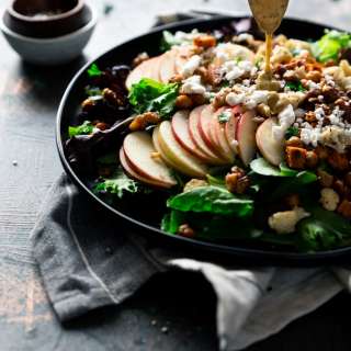 Autumn Harvest Salad with Creamy Date Vinaigrette