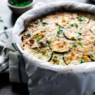 Gluten Free Corn and Zucchini Pie Recipe