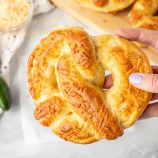 Disneyland Jalapeño Cheese Stuffed Pretzel