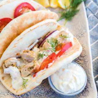 Chicken Gyro with Tzatziki Sauce