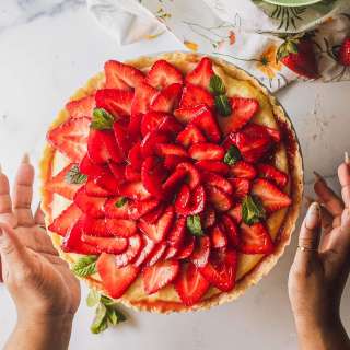 Strawberry Custard Tart