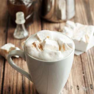 Pumpkin Spice Latte with Pumpkin Spice Marshmallows