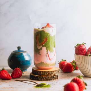 Strawberry Matcha Latte