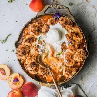 Southern Peach Cobbler with Canned Peaches