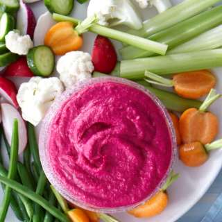 Red Beet and White Bean Hummus