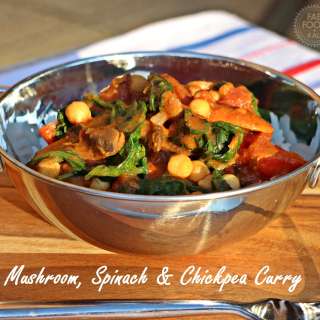 Mushroom, Spinach &; Chickpea Curry