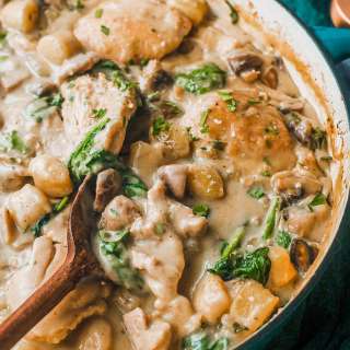 One Pan Creamy Chicken and Gnocchi