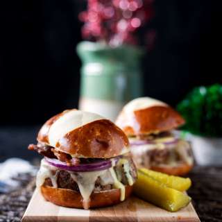 Peppered Pork Sliders with Honey Mustard Sauce